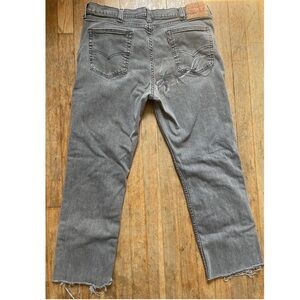 Levi's Grey Distressed Waterless Jeans Waist: 39